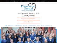 Tablet Screenshot of peaksviewdental.com